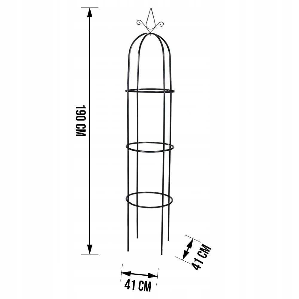 PERGOLA ogrodowa NA RÓŻE KWIATY kolumnowa + KOTWY 190 cm