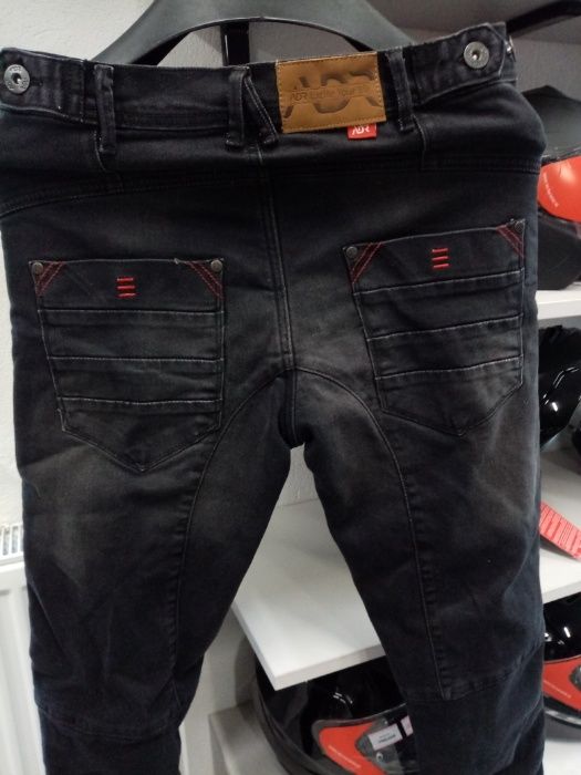 Spodnie Motocyklowe Jeans ADRENALINE ROCK jeans kolor czarny
