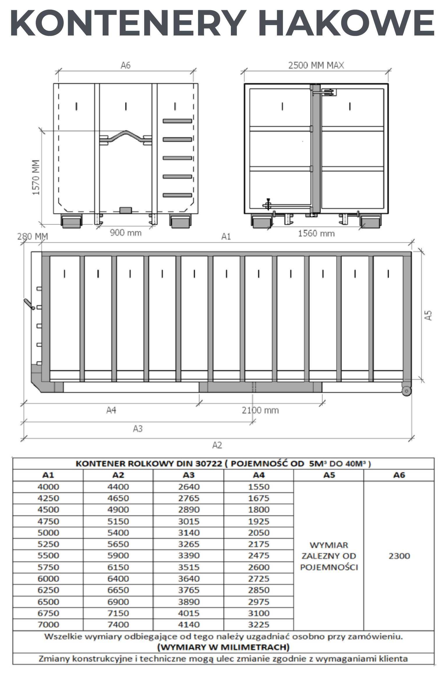 Kontener hakowy ECOS36 kp 36