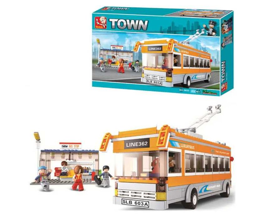 Конструктор лего тролейбус та зупинка