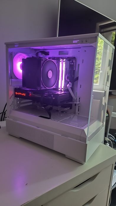 FV23%/Ryzen 5 5500/RX7600/16Gb/Biały Komputer Gamingowy