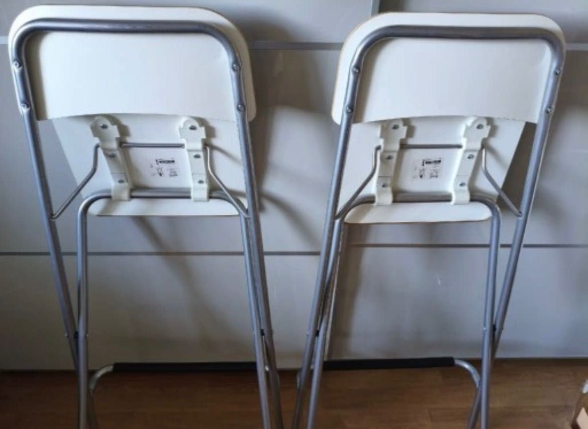 2 krzesła hokery ikea Franklin 2 szt