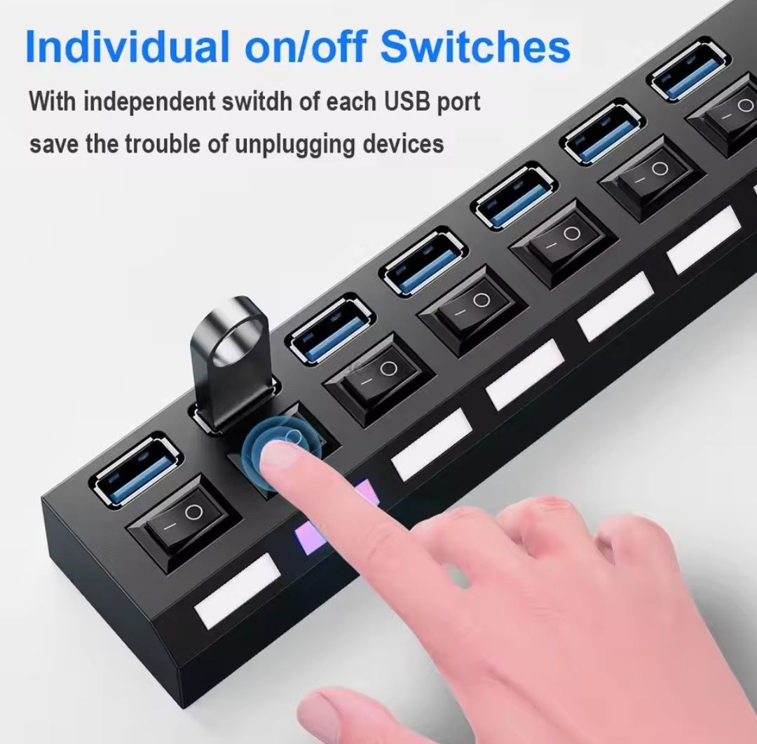 Hub USB Várias Entradas