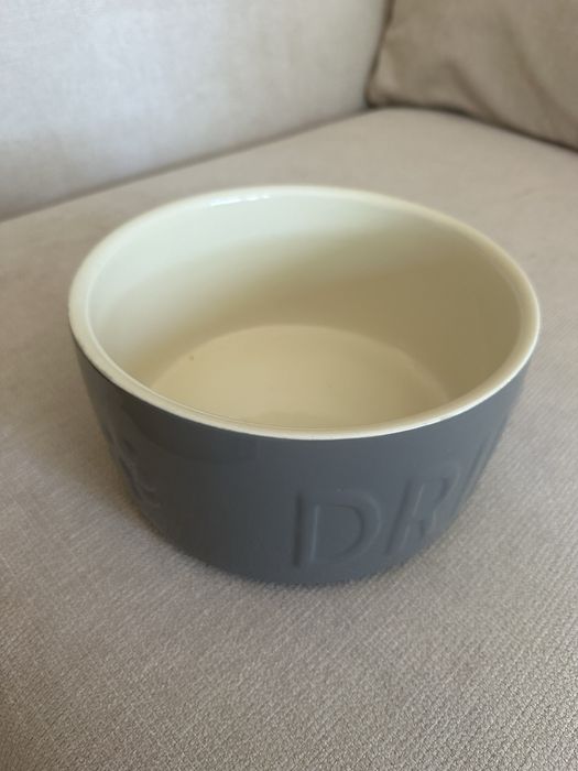 Tigela cão cinzenta