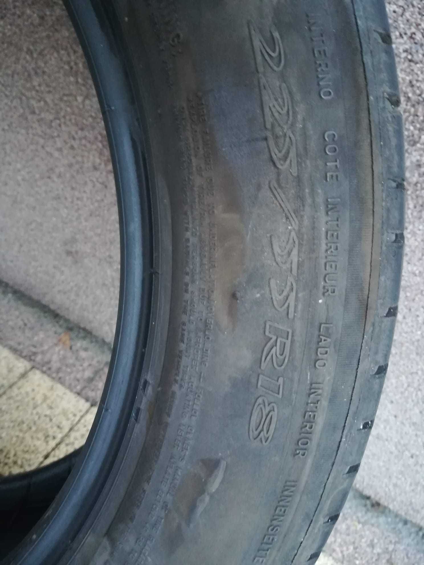 Sprzedam opony letnie  225/55 R 18 Michelin 4 szt = 240 zł