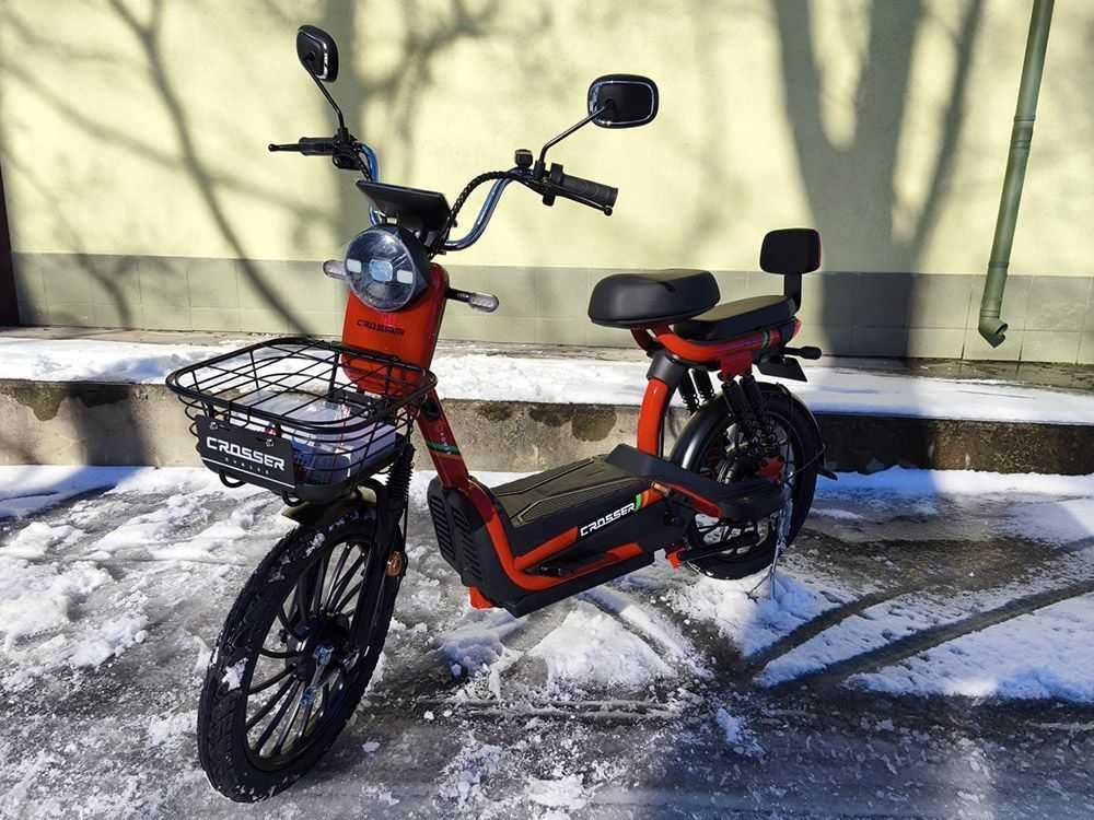 ТОП ПРОДАЖ!Електровелосипед Crosser CR-3 (600W 60V 20Ah) Колеса 20*2.5