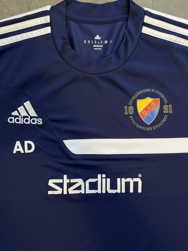 Koszulka Adidas Djurgårdens IF  piłkarska M Granatowa