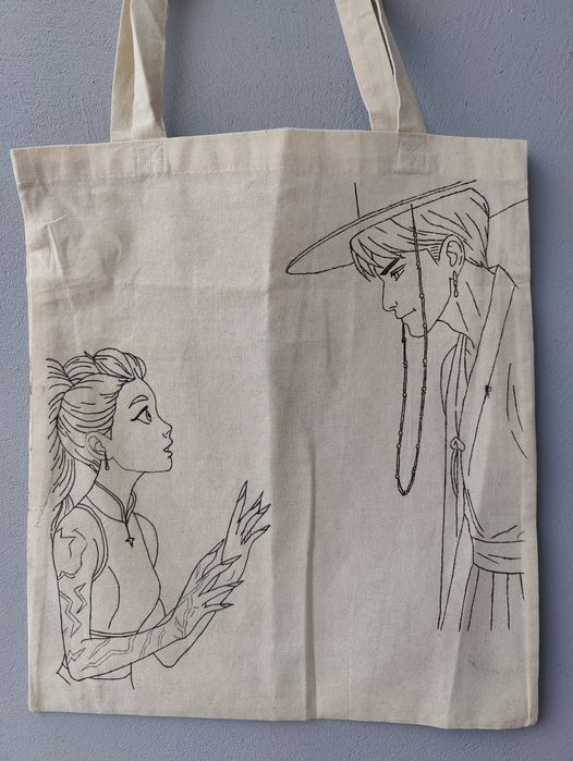 Torba na zakupy Rumi i Jinu K-Pop Demon Hunters Huntrix Saja Boys