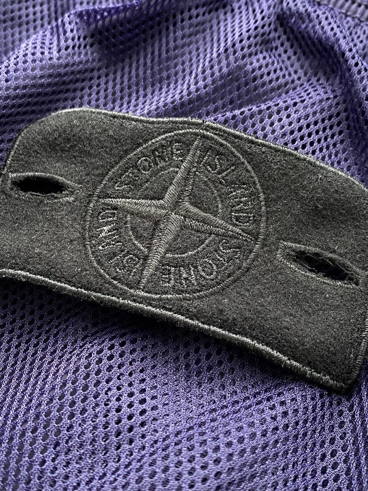 Черный патч stone island Ghost