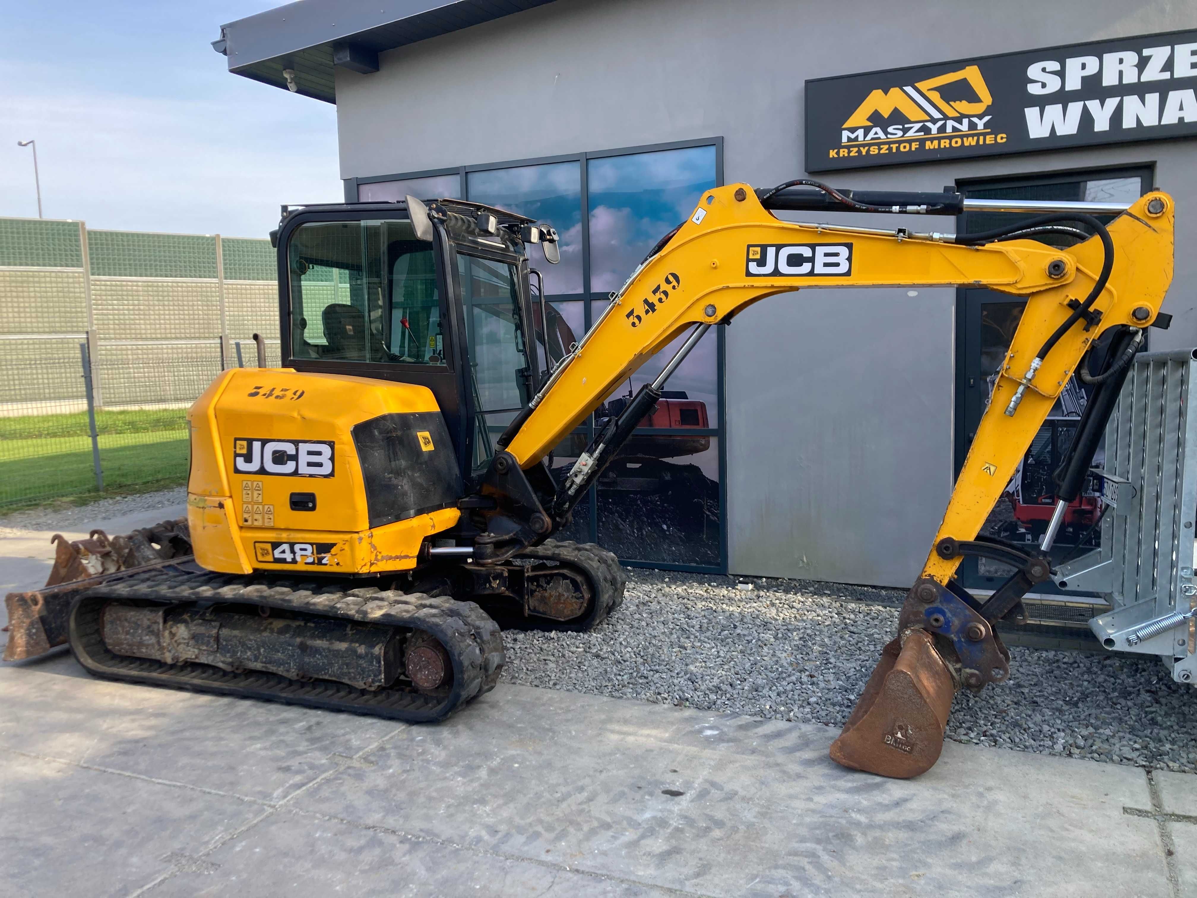 Minikoparka JCB 48Z-1 z 2016r.klima,4853kg,szybkozłącze,sprowadzona
