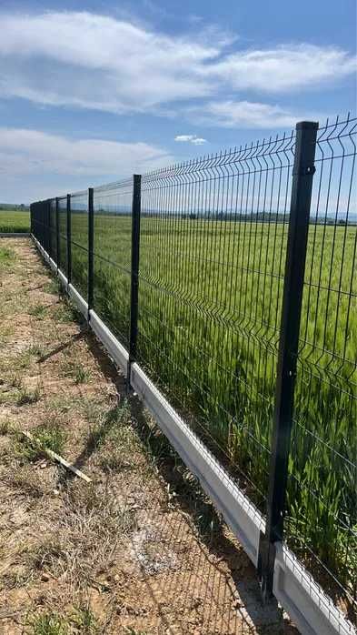 Ogrodzenie panelowe 3D, podmurówka betonowa architektoniczna transport