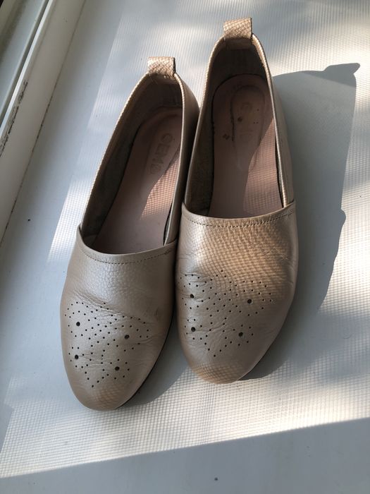 Літні шкіряні туфлі мокасини Торг