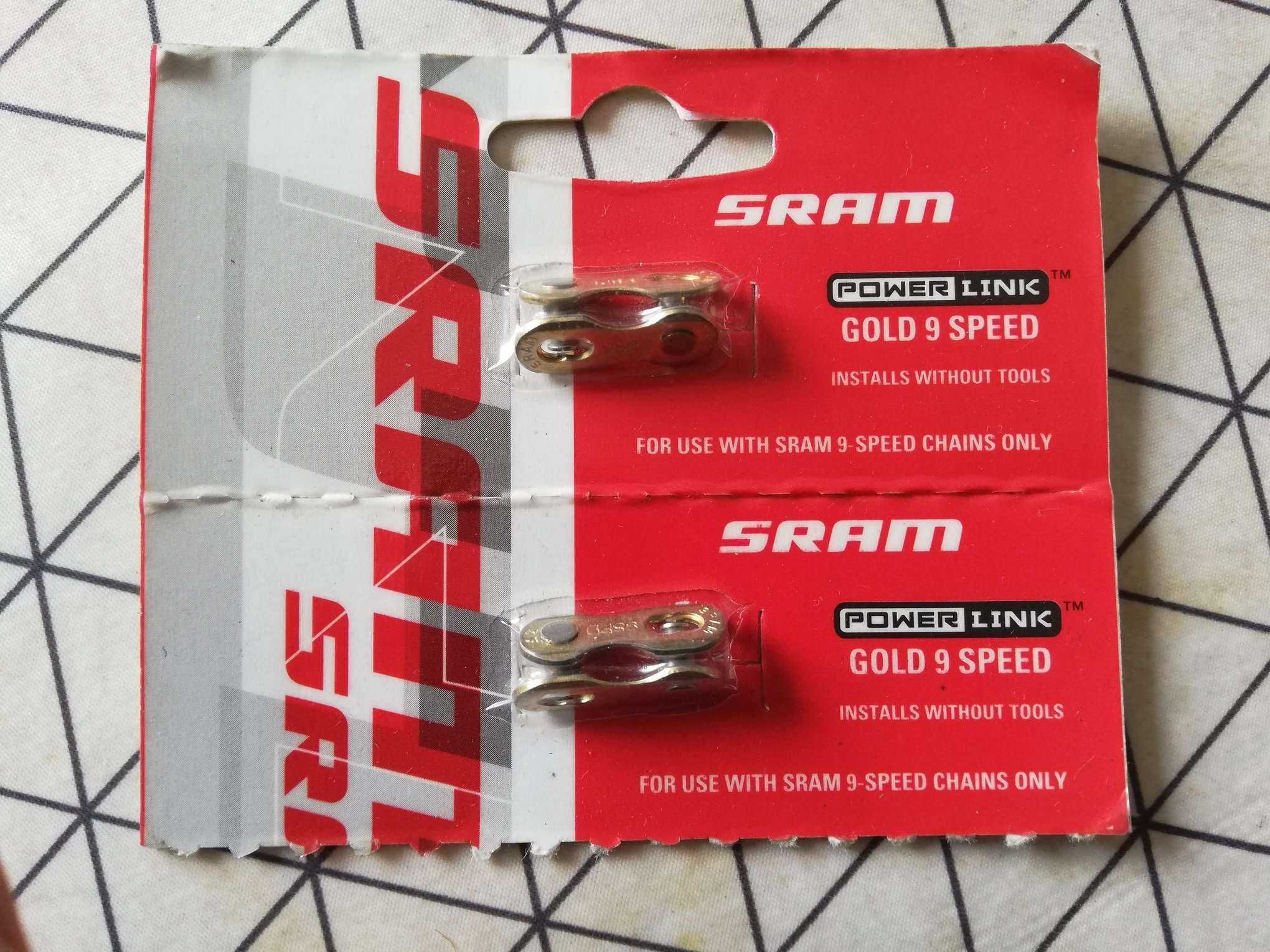 SRAM MTB CHAIN LOCK POWER LINK, 9-speed, Gold (2 pcs.)