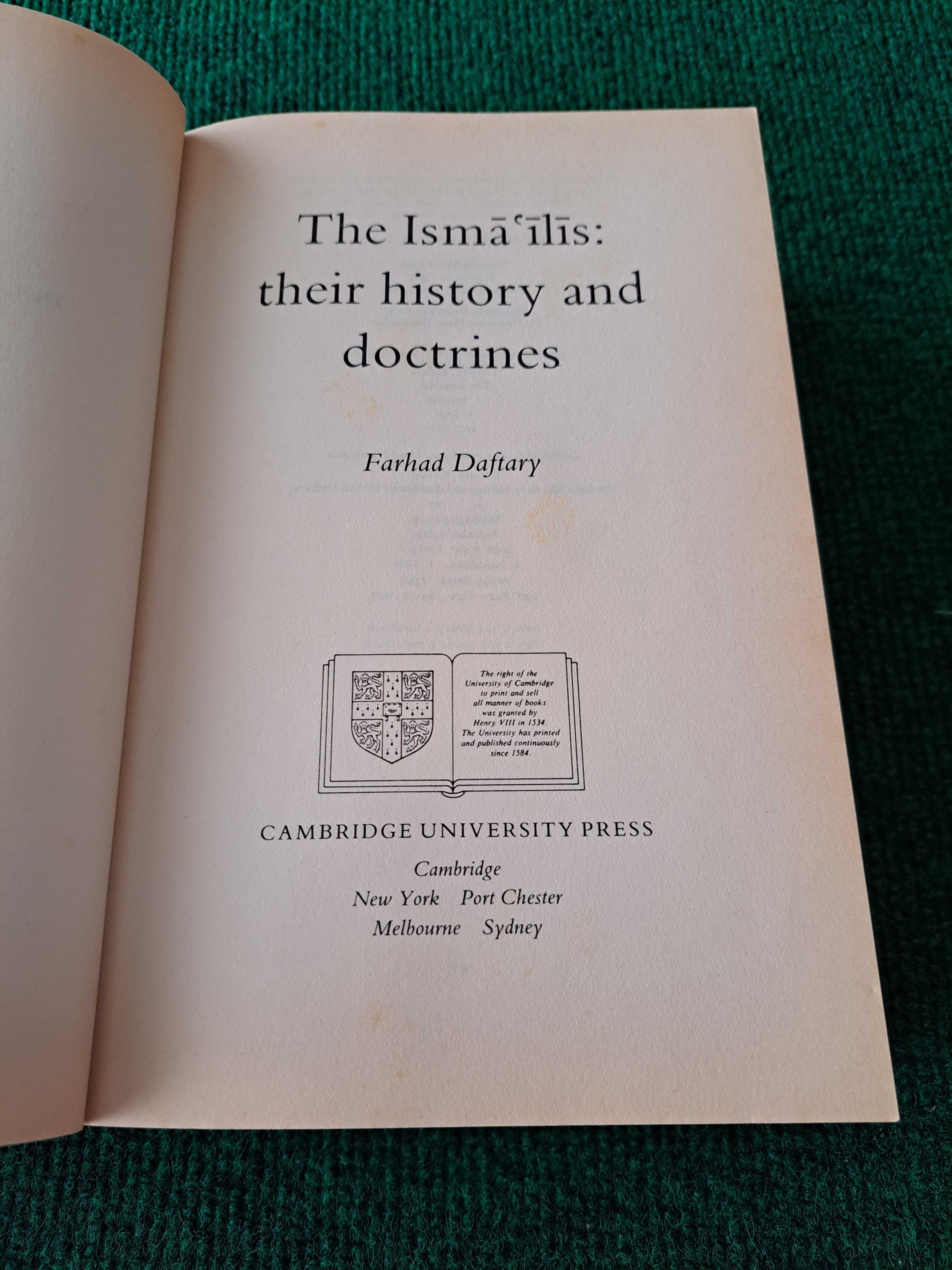 The Ismailis - Their history and doctrines - Farhad Daftary