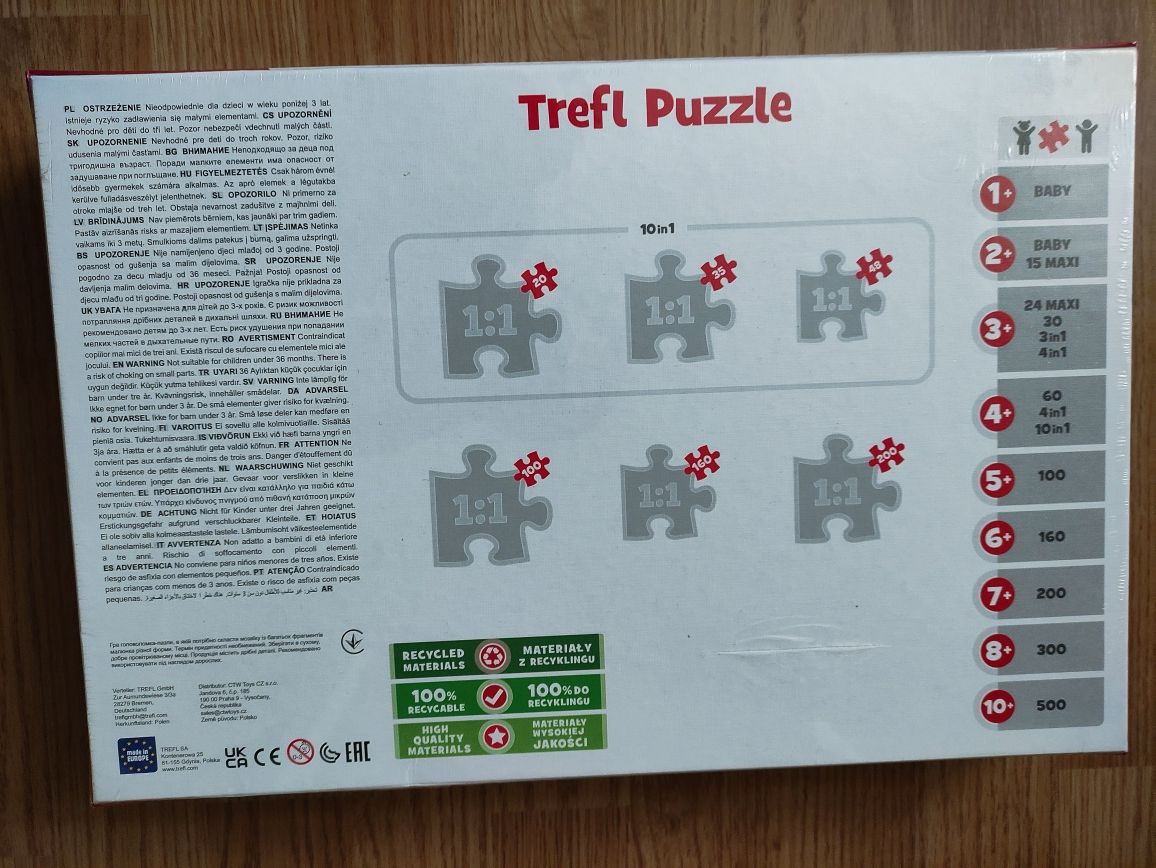 Nowe puzzle Strażak Sam 10 w 1