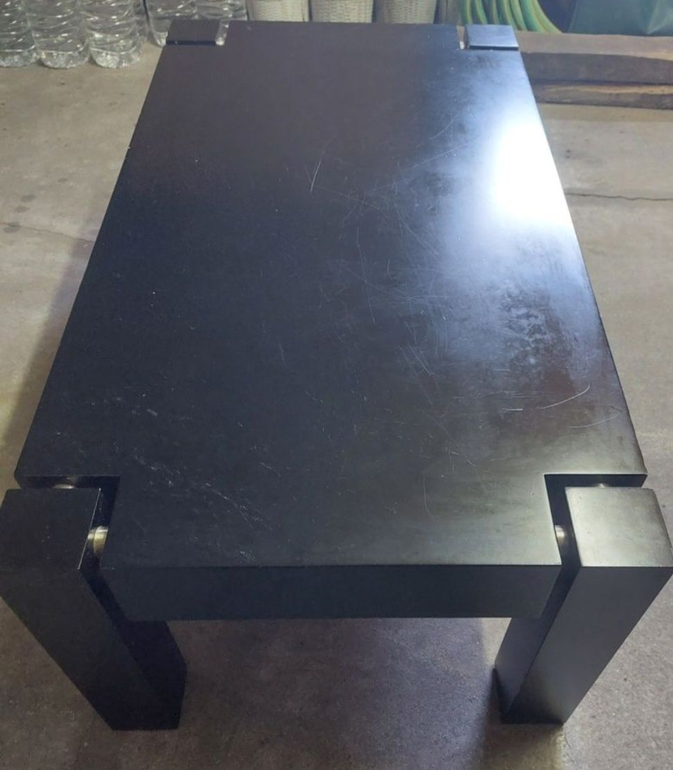 MESA de centro em madeira preta