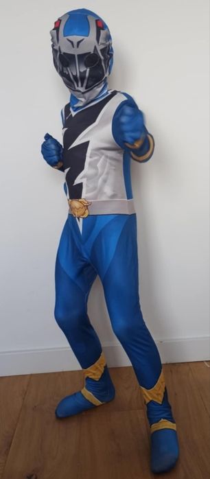 Nowy strój kostium Niebieskiego Power Rangers Billy (Rozm.120)
