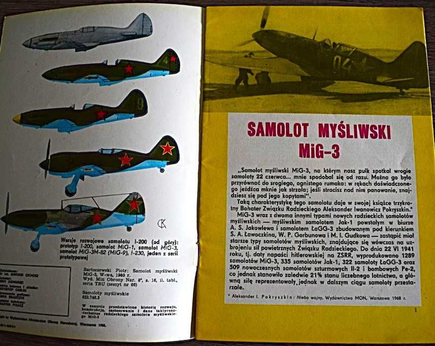 Samolot myśliwski - Mig- 3 , seria TBiU .