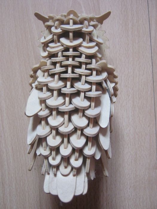 Model drewniany sowa