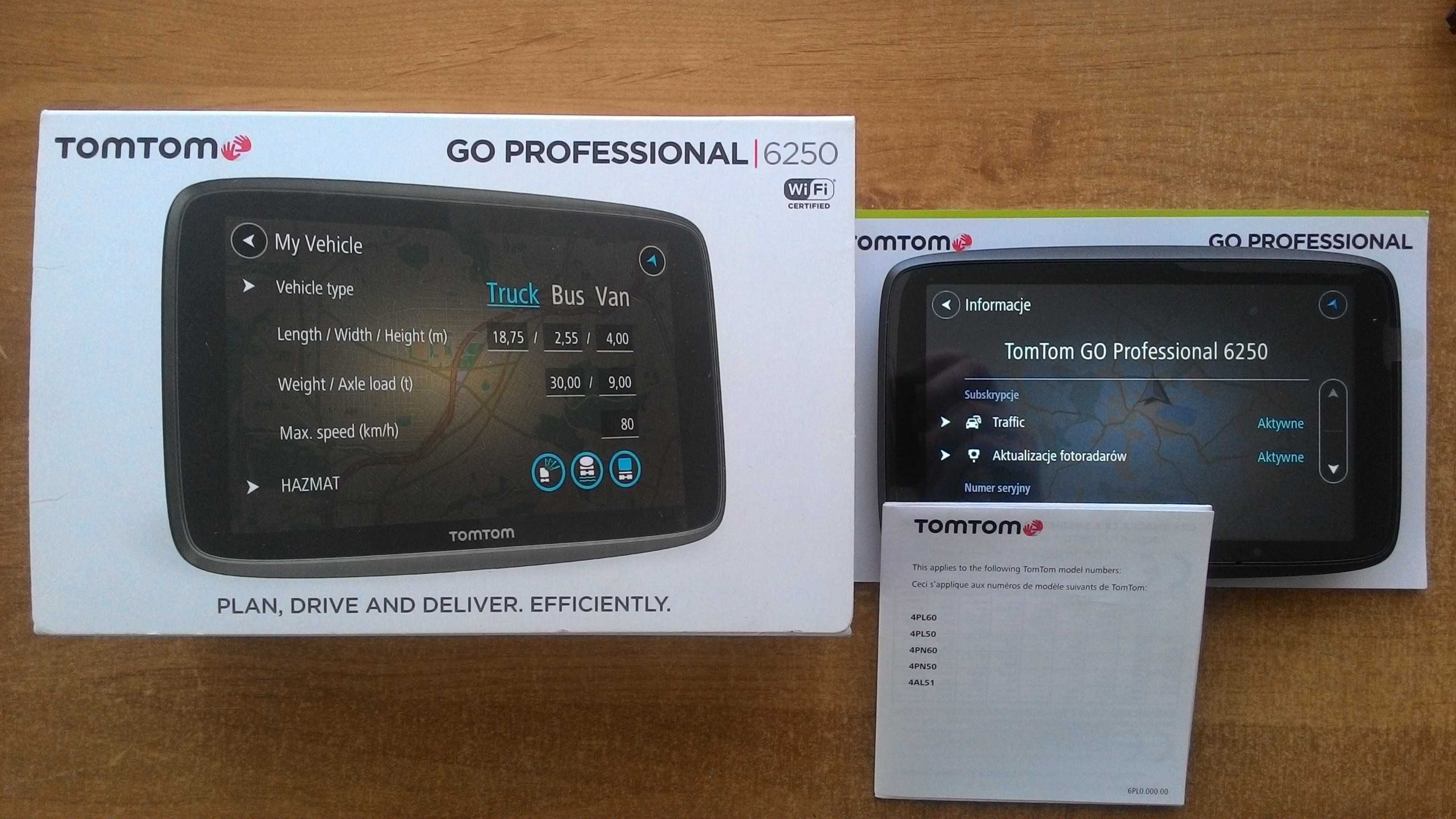 TomTom Truck Professional 6250 karta SIM Live Traffic - gwarancja !