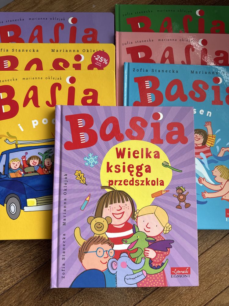 Basia i… zestaw 7 książek dla przedszkolaka Zofia Stanecka i M.Oklejak
