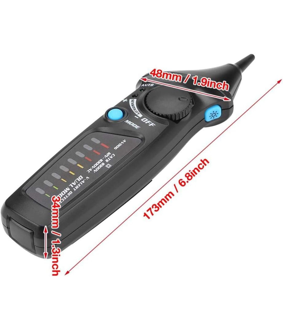 Detector de voltagem sem contacto elétrico AC12-1000V AVD06 NOVO