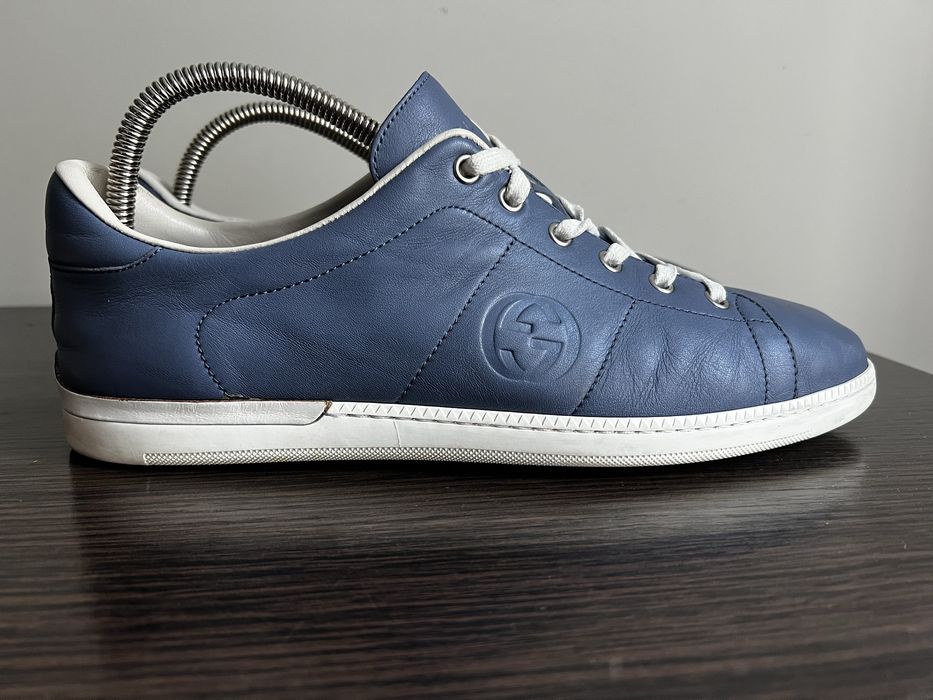 Кеди Gucci Mens Leather Running New Authentic (329843) Роз 42 на 27 см
