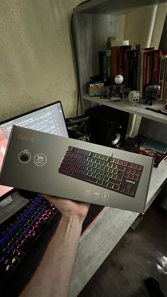 Ігрова клавіатура, игровая клавиатура gamepro mk80b rgb switch usb