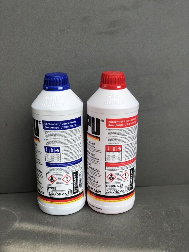 Концентрат антифриза Hepu G12 1.5L - 289/hepu G12 червоний 5л -859грн