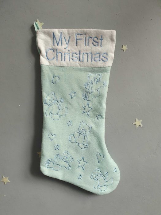 Skarpeta świąteczna „My first Christmas”- pierwsze święta