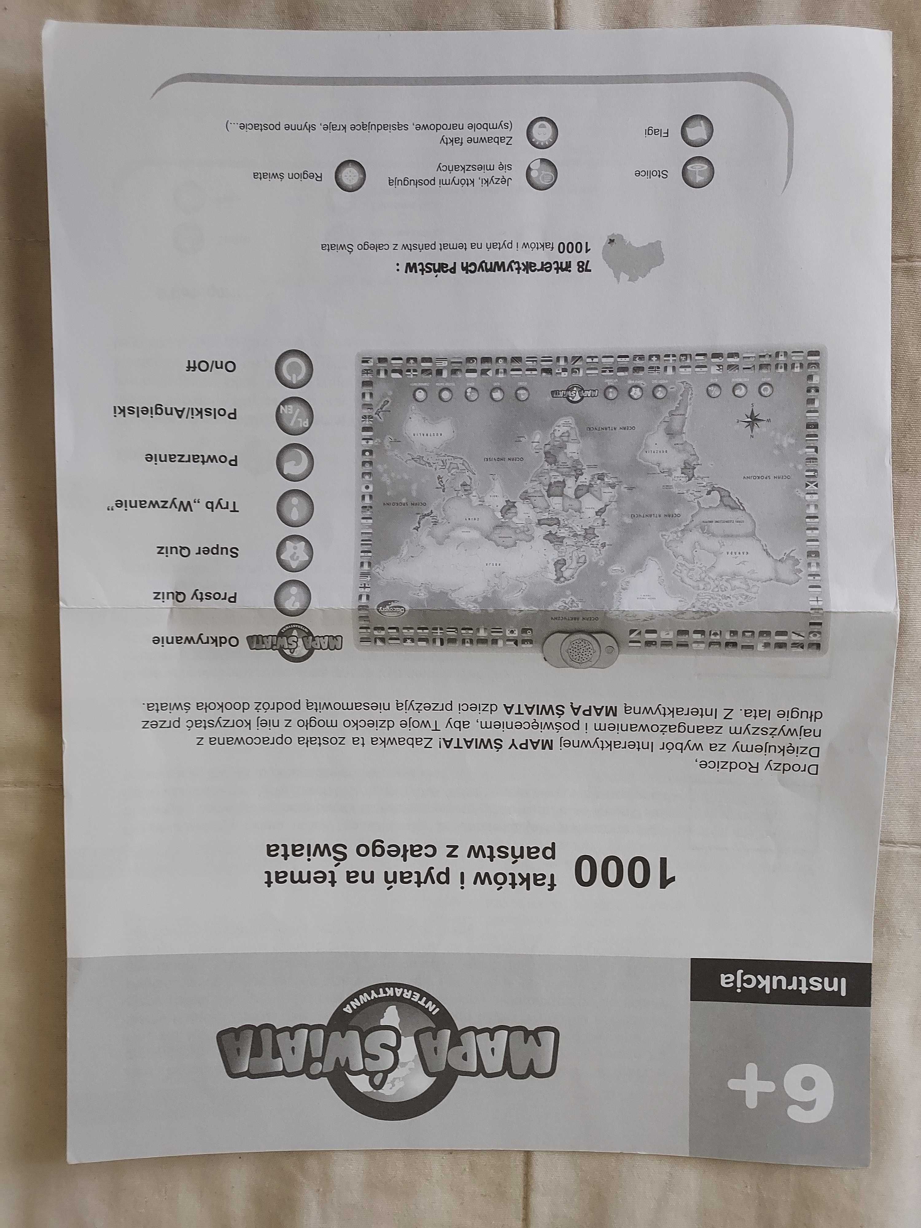 Interaktywna mapa świata Dumel Discovery pol/ang