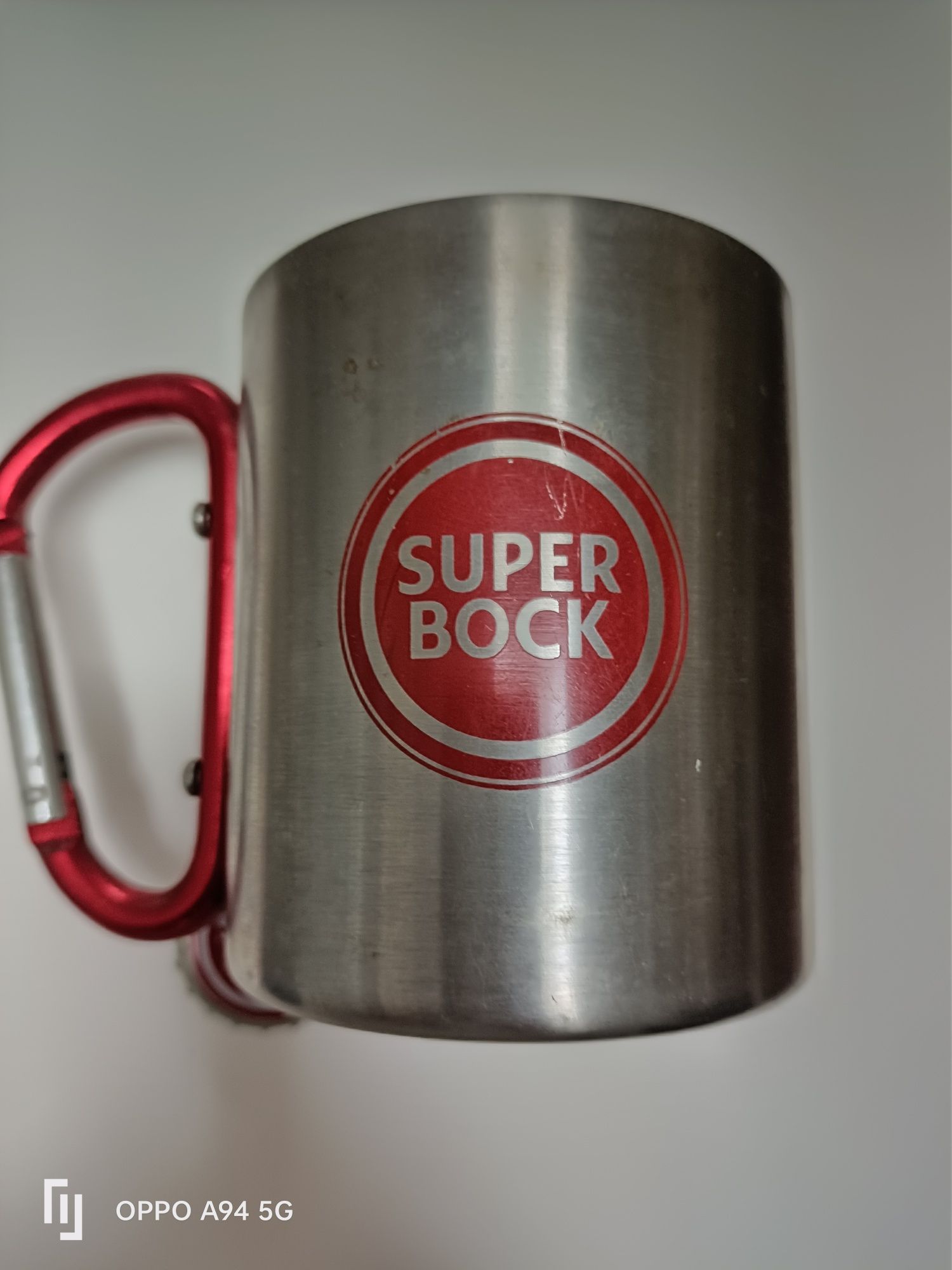 caneca de alumínio super Bock