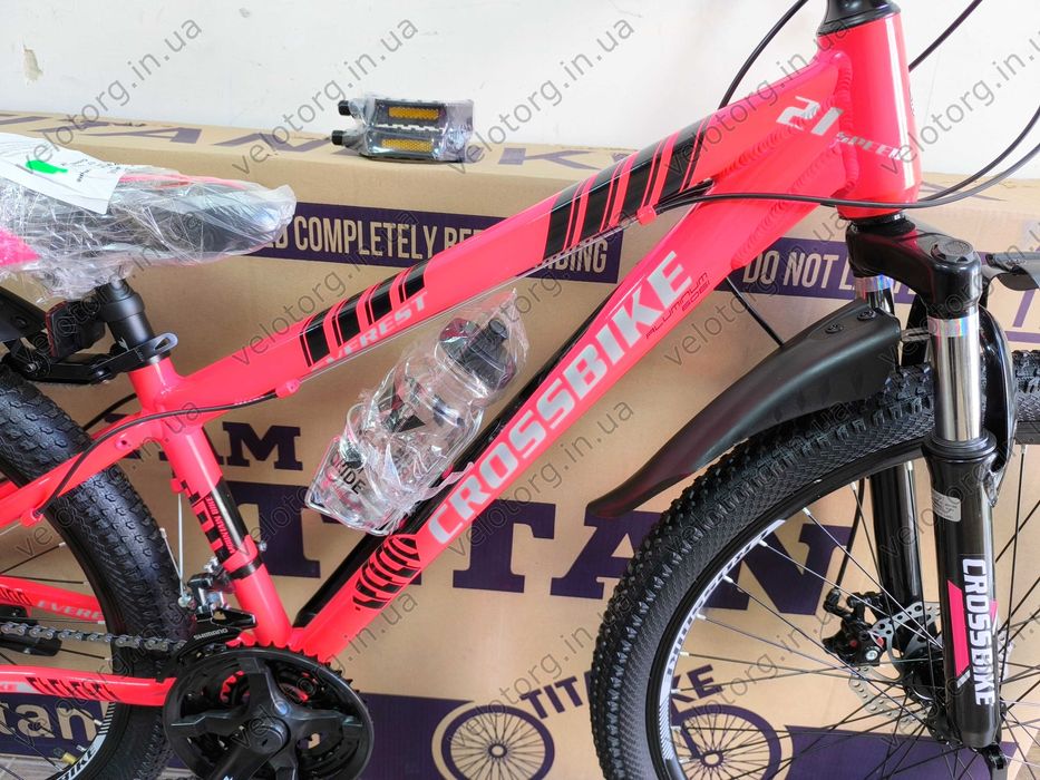 Велосипед Новий Підлітковий Алюмінієвий CrossBike Everest 24"-26"