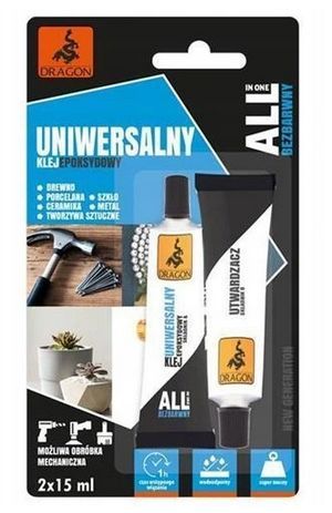 DRAGON Klej uniwersalny - epoksydowy 2x15ml blister