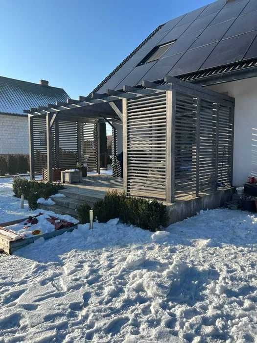 Pergola ogrodowa drewniana zadaszenie tarasu taras 6x3