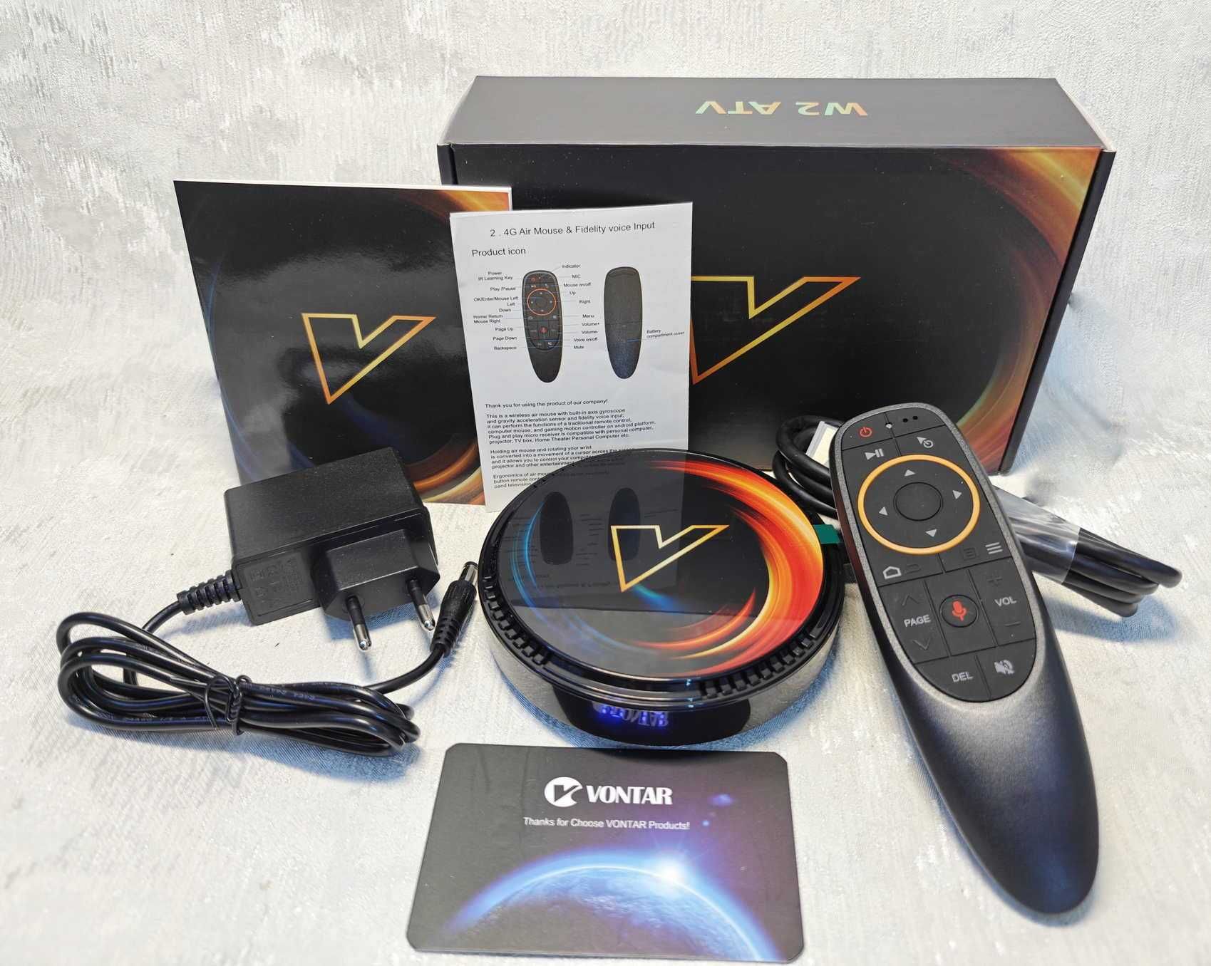 TV BOX + Air mouse G10 Vontar W2 Android 11 Amlogic S905W2