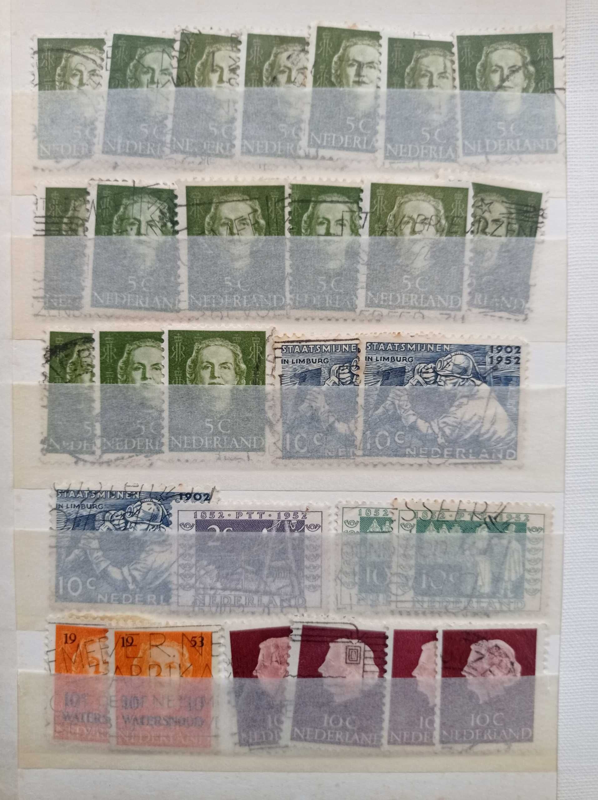 Znaczki pocztowe Holandia - 400 sztuk + klaser - (1/8)