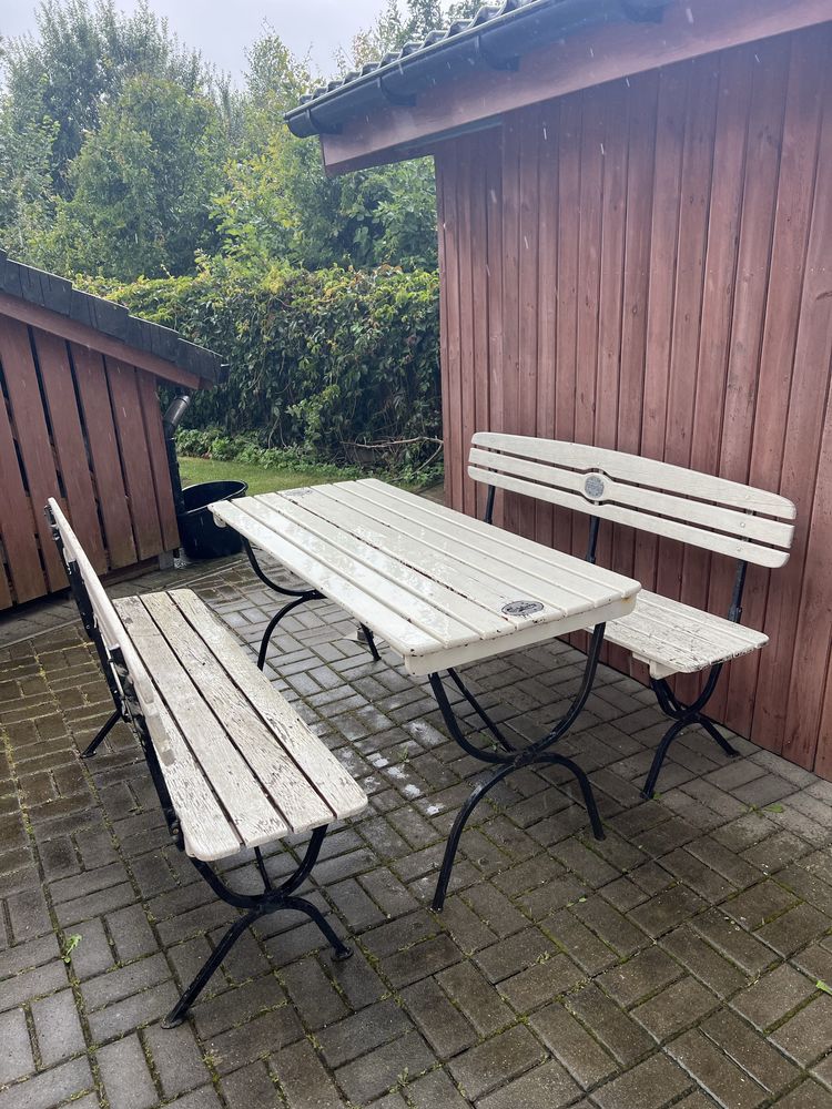 Komplet ogrodowy drewniany
