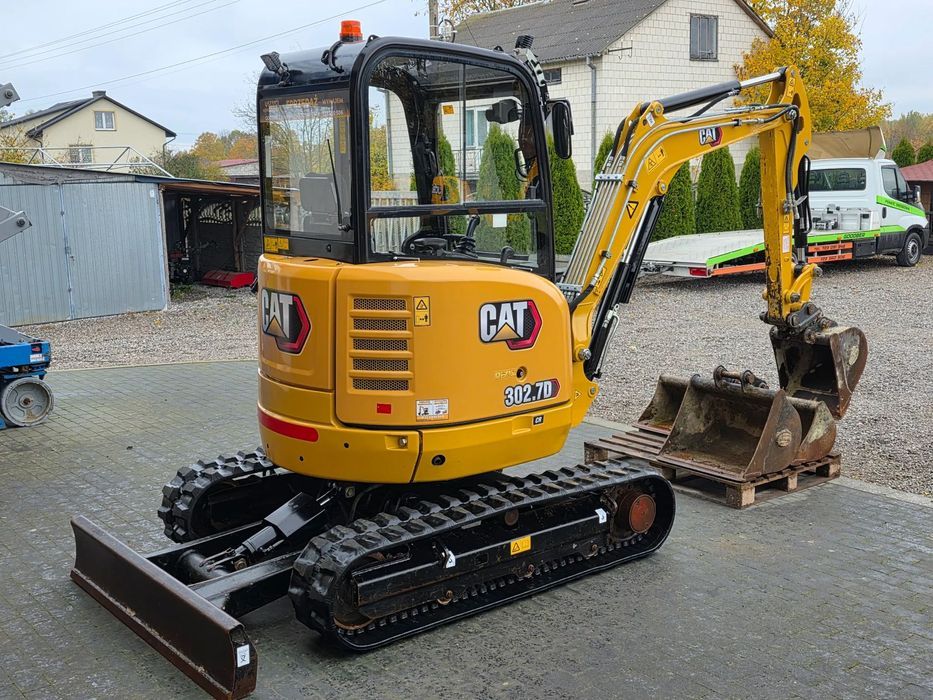 Caterpillar Caterpillar CAT 302.7 D CR mini koparka szybkozłącze 3 łyżki piękna serwisowana 1 wł JCB  1 właściciel 3 łyżki szybkozłącze serwisowana sprowadzona stan idealny