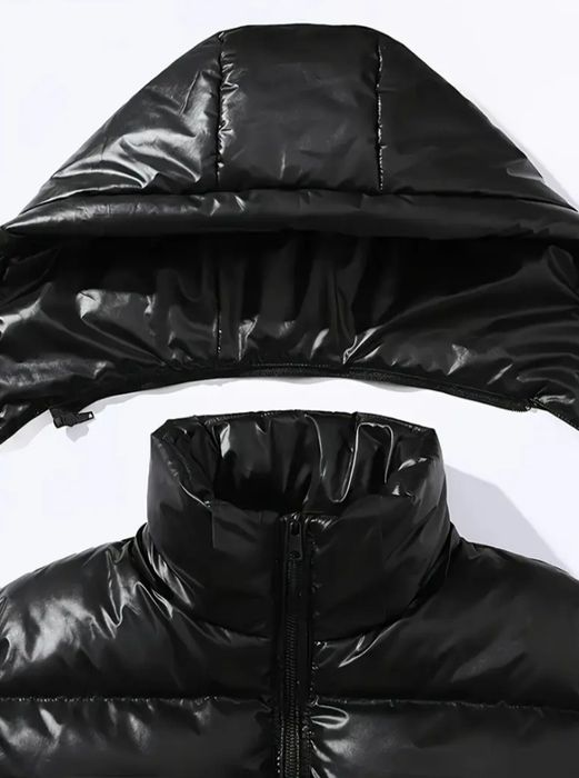 Куртка зимова чоловіча чорна пуховик