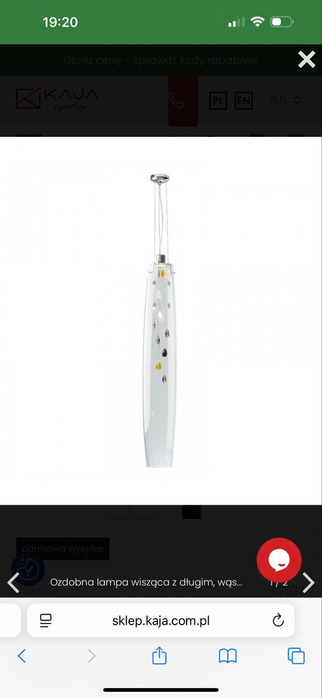 Lampa Sigaro wisząca