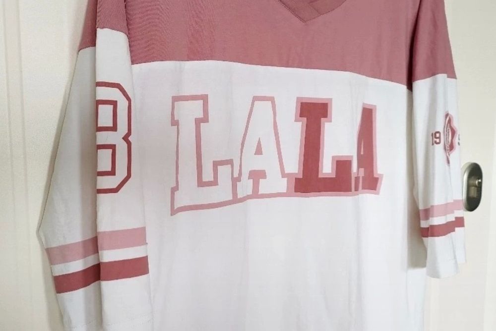 Bluzka plny lala różowa 34 XS śliczna idealny stan wlepki gratis