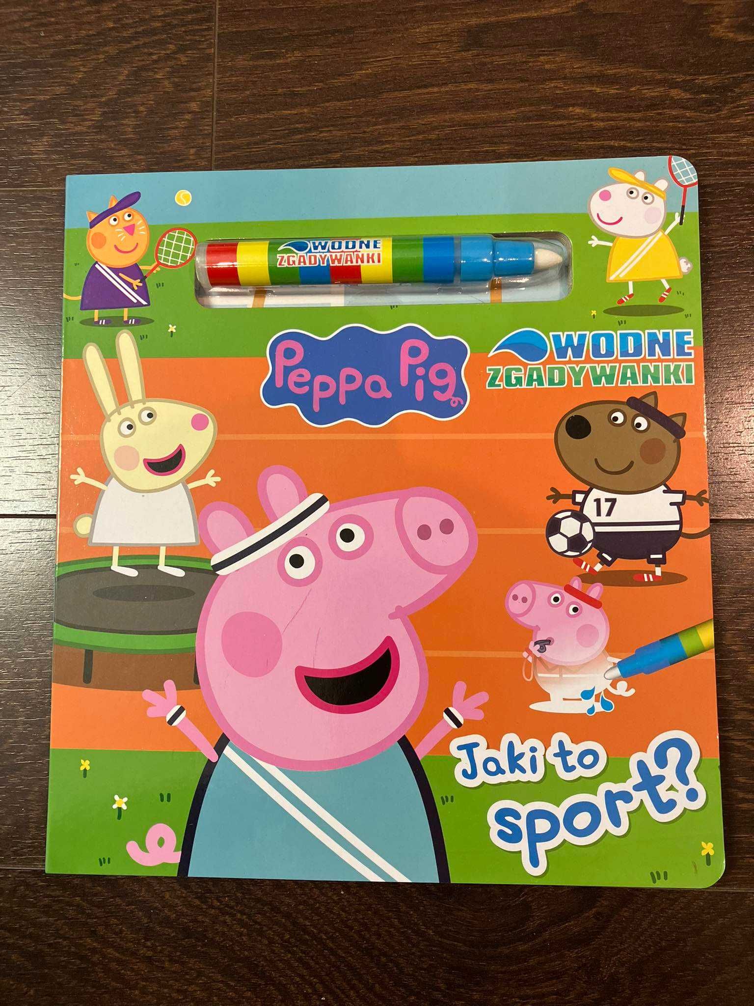 Książeczka Peppa Pig. Wodne Zgadywanki. Jaki to sport? NOWA!