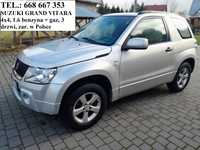 Suzuki Grand Vitara 1.6 benzyna + gaz, 4x4, 3 drzwi