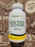 Лецитин із яєчного жовтка яєчний egg yolk lecithin 600 мг 180 капсул