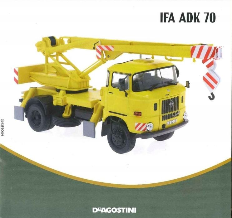 Model Ifa ADK 70 dźwig DeAgostini Kultowe Ciężarówki PRL skala 1:43