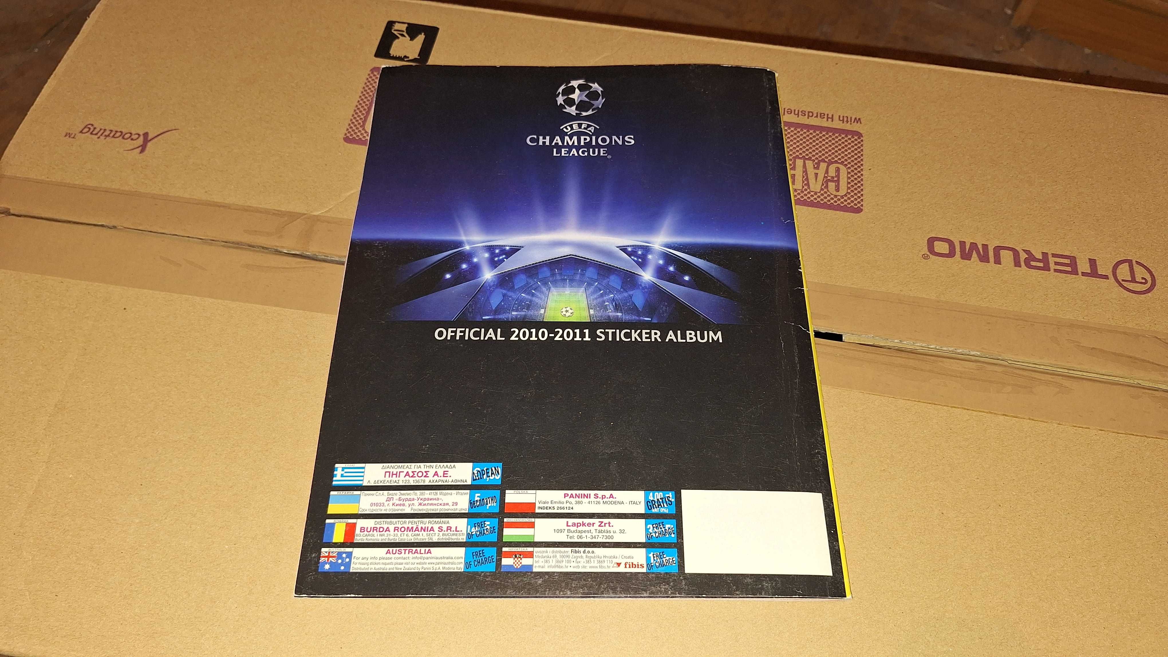 Album Na Naklejki UEFA Champions League Official 2010-11 Sticker Album