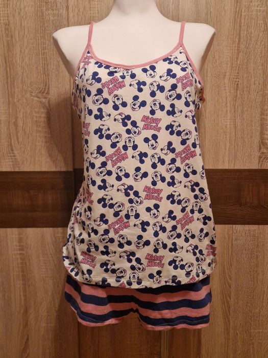 Piżama Myszka Mickey Mouse Primark Atmosphere XL pink blue piżamka set