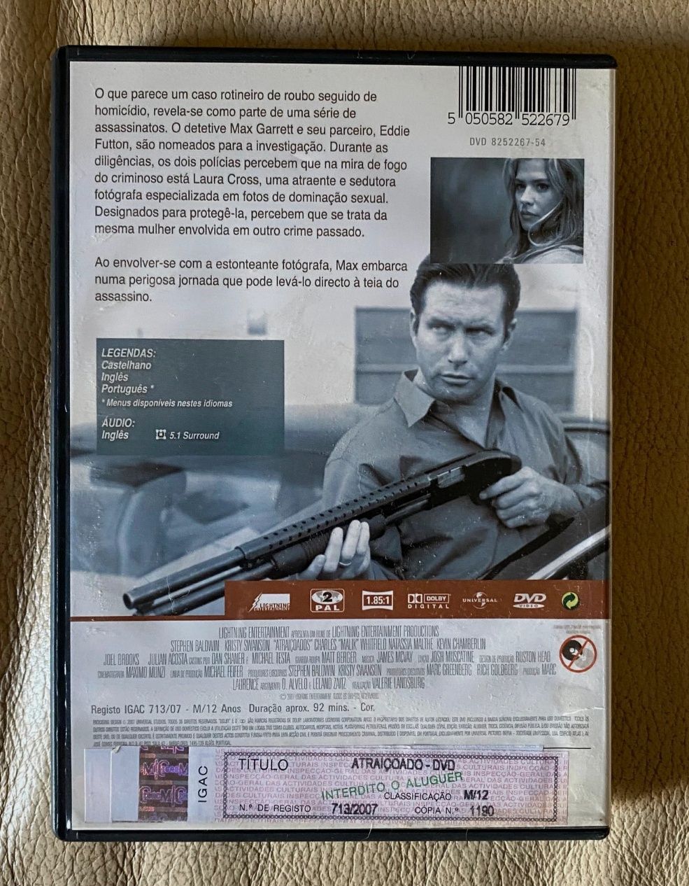DVD atraicoado.  .