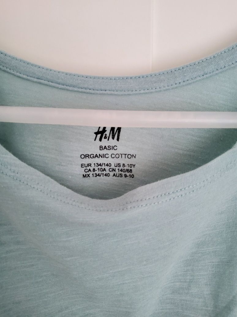 Sukienka dziewczęca H&M  r.134/140 organic cotton